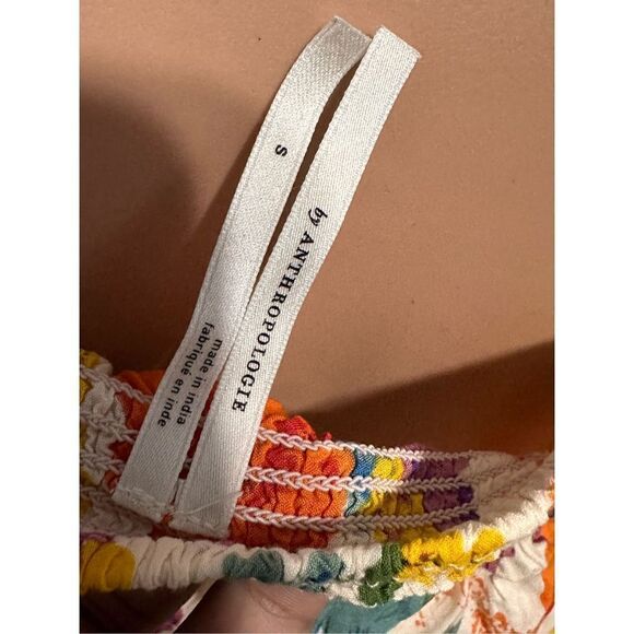 Beautiful women Anthropologie Floral Spaghetti Strap Top size small Great condit - Picture 4 of 7